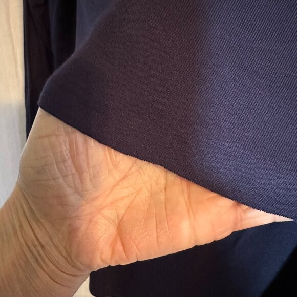 Nursing shirt, Breastfeeding,Navy, Time & Tru, Large, Dbl layer, Raw edge hem - Picture 6 of 10